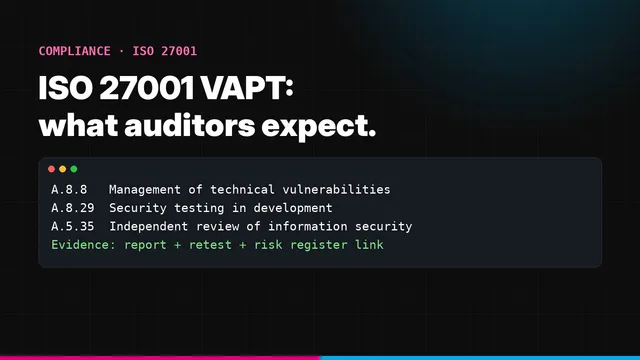 Grid of compliance framework names mapped to penetration testing expectations