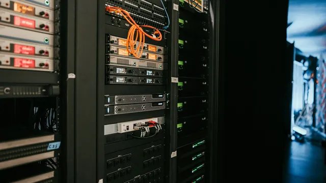 Rack of servers in a data center, representing cloud infrastructure covered by NCA's Cloud Cybersecurity Controls