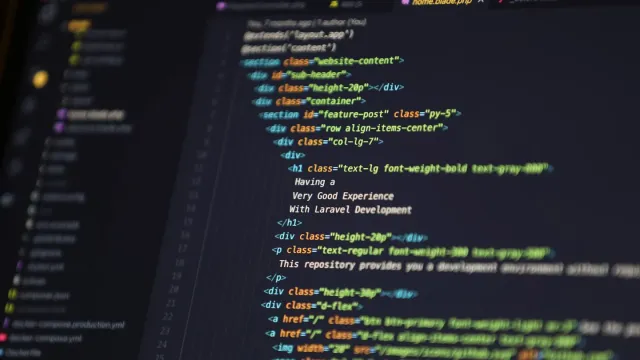 Code editor showing PHP application source code, representing servers affected by the PHP2Shell vulnerabilities