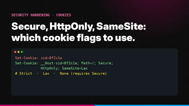 Set-Cookie header before and after adding the __Host- prefix, Secure, HttpOnly and SameSite=Lax